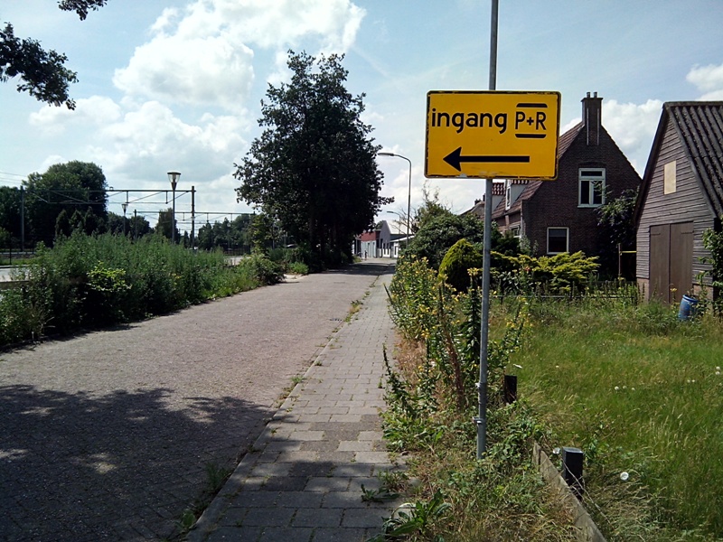 nieuwe ingang p en r Baanweg